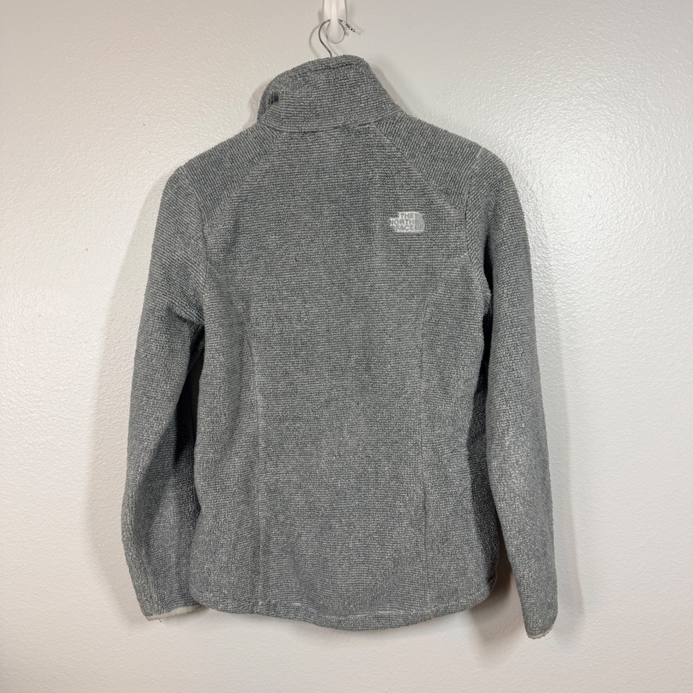 The North Face Fleece Jacket Womens Medium Gray Osito Full Zip High Pile Soft - Picture 2 of 7